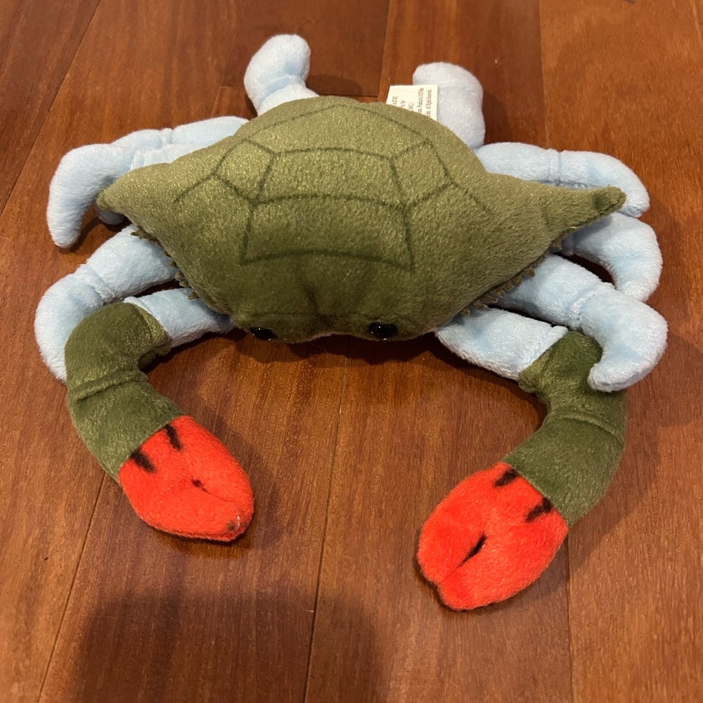 Plush Blue Crab Toy, Realistic Stuffed Crab, Soft, Cute, Gift 9"